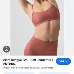 Alo Yoga Soft Terracotta Bra and leggings set